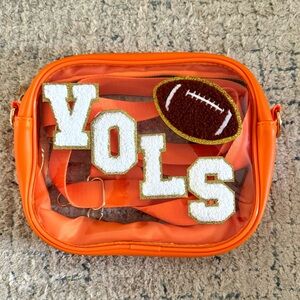 Clear crossbody stadium bag